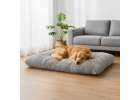 Dog bed for cats plush bedding hairy shaggy cushion 115cm grey 9
