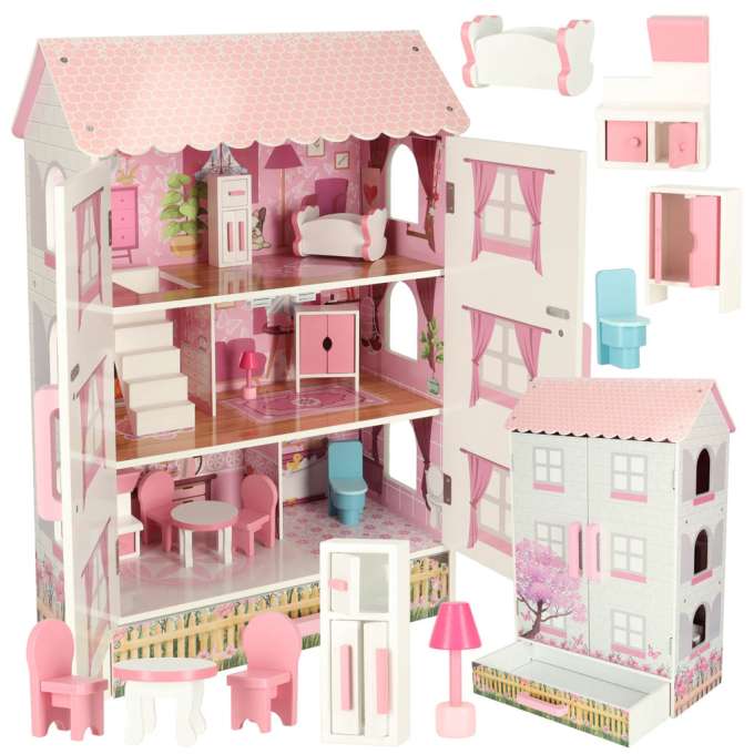 Dolls' house wooden Lulilo Papilio pink 80cm