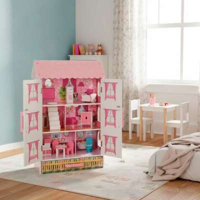 Dolls' house wooden Lulilo Papilio pink 80cm