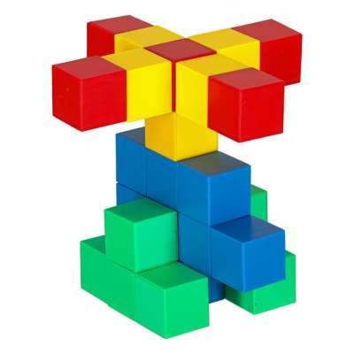 Educational magnetic cubic construction blocks 32 el.