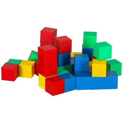 Educational magnetic cubic construction blocks 32 el.