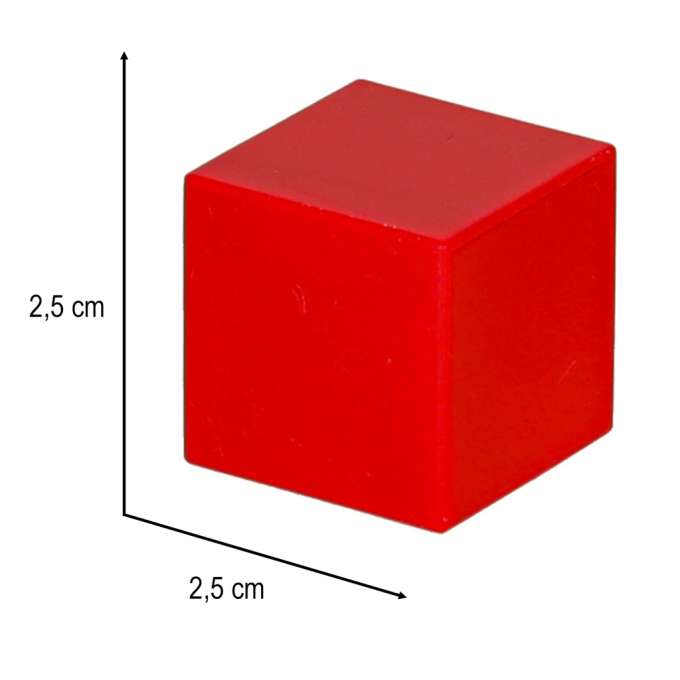 Educational magnetic cubic construction blocks 64 el.