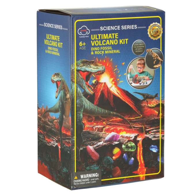 Educational science set volcano experiment dinosaur fossil