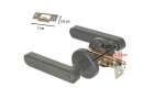 Electronic door lock fingerprint code handle bluetooth 12