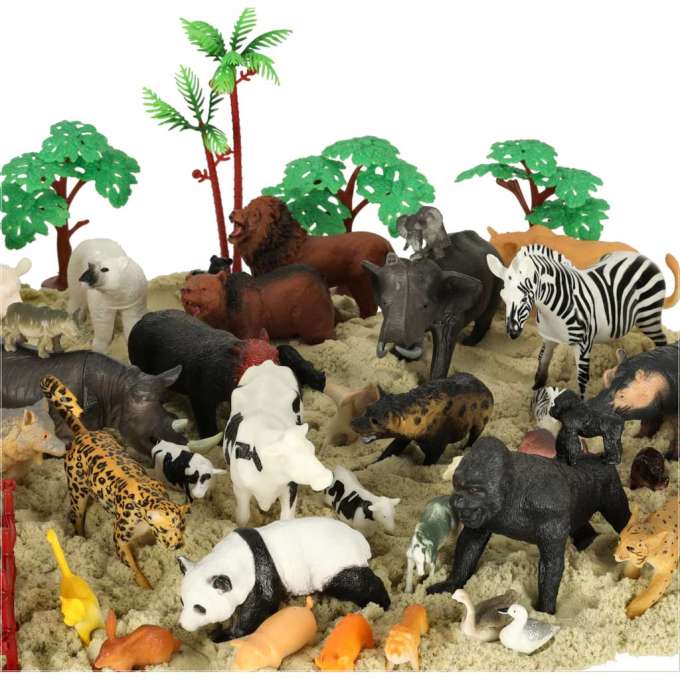 Figures zoo animals set of 59 el.