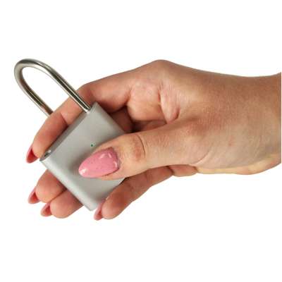 Fingerprint padlock smart electronic black