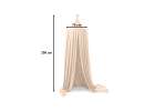 Hanging canopy bed baldachin curtain tipi tent beige 2