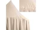 Hanging canopy bed baldachin curtain tipi tent beige 4