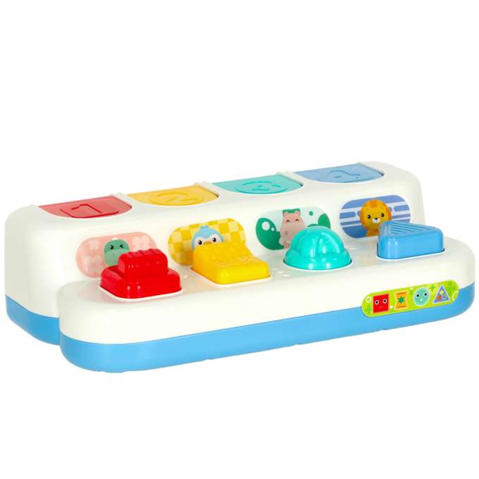 Interactive educational skill game popping animals