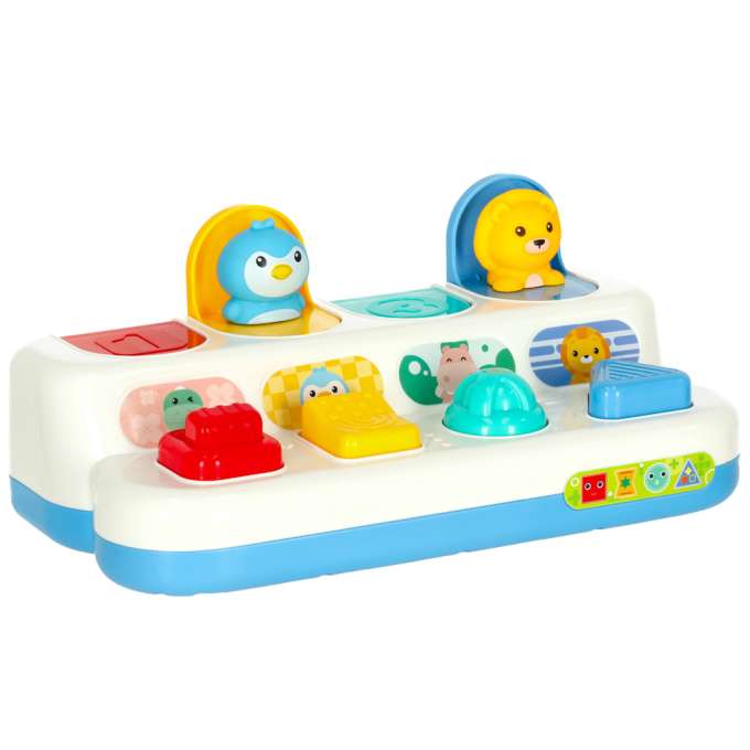 Interactive educational skill game popping animals