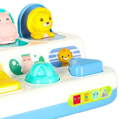 Interactive educational skill game popping animals
