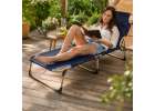 LUARO Folding tourist field bed canada 193 cm navy blue 7