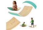 LULILO Ajlo turquoise children's felt rocker balance board 1