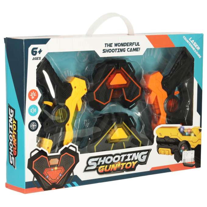 Laser paintball gun with infrared target set of 2 pcs.