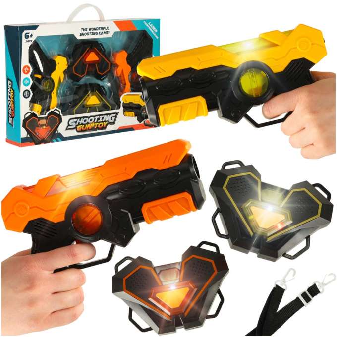 Laser paintball gun with target set of 2 pcs.