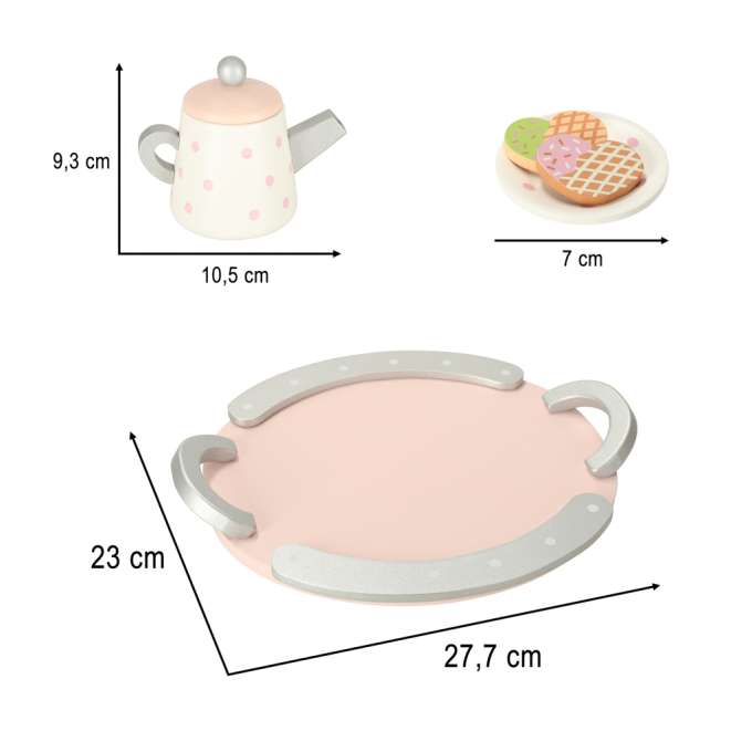 Lulilo coffee tea set wooden for kids