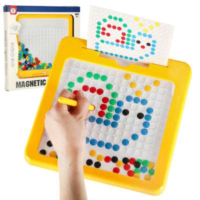 Magnetic drawing board montessori yellow 26 x 26 cm