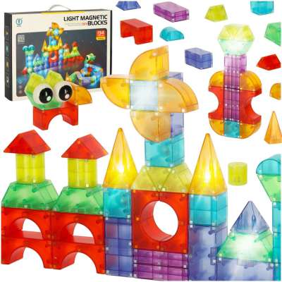 Magnetic light-up blocks 134 el.