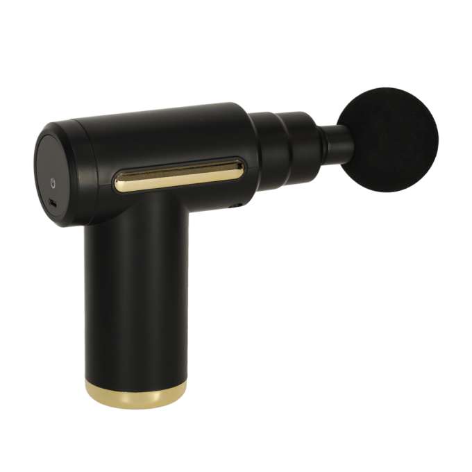 Massage gun massager 4 ends black