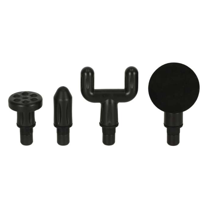 Massage gun massager 4 ends black