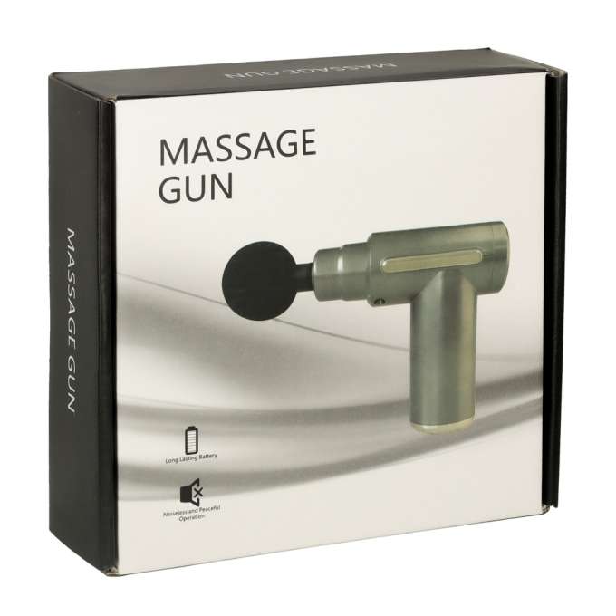 Massage gun massager 4 ends black