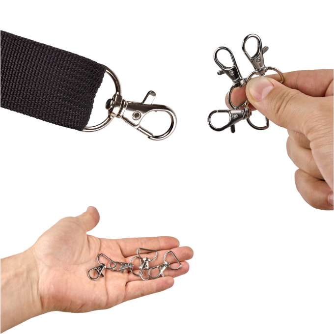 Metal carabiner fish 500 pcs.