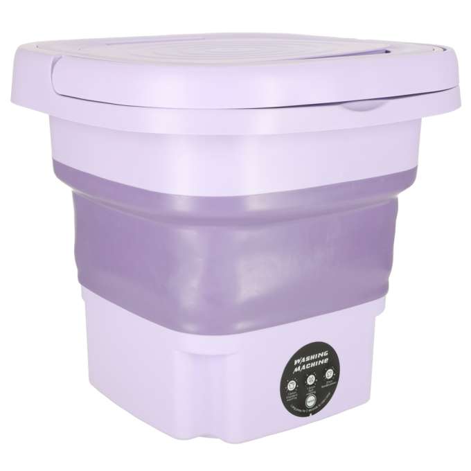 Mini folding portable washing machine 12L purple