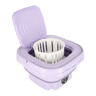 Mini folding portable washing machine 12L purple