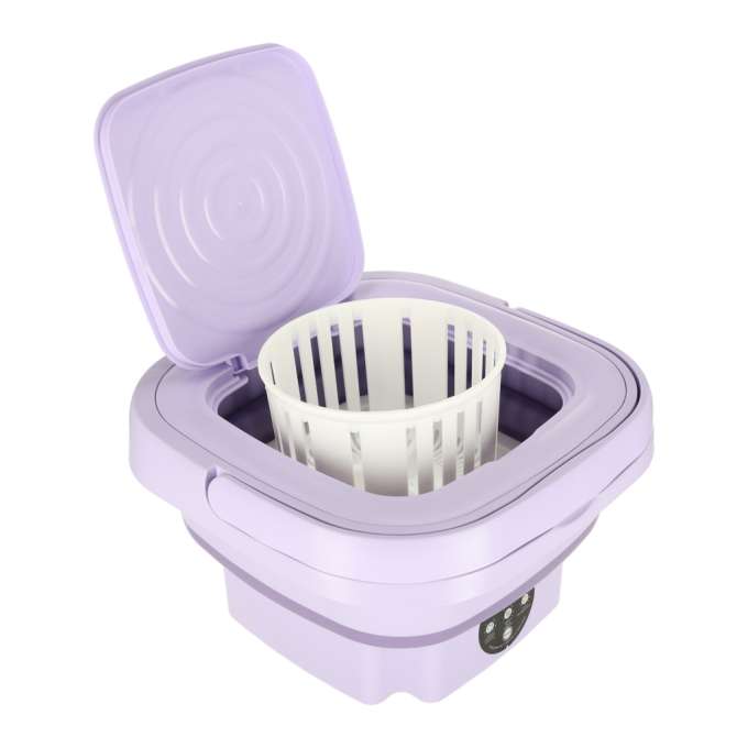 Mini folding portable washing machine 12L purple