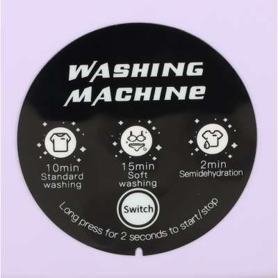 Mini folding portable washing machine 12L purple