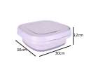 Mini folding portable washing machine 12L purple 15