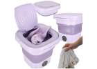 Mini portable washing machine folding 8L purple 1