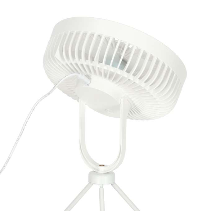 Mini standing desk fan white
