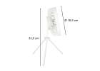 Mini standing desk fan white 11