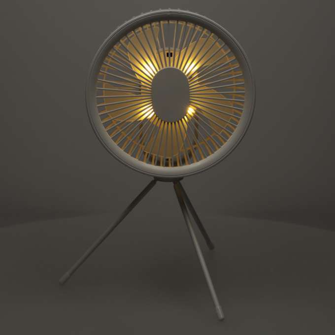 Mini standing desk fan white