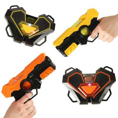 Pistolet laserowy paintball z tarczą na podczerwień zestaw 2 szt.