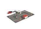 Police car racing track 64x38.5cm 2