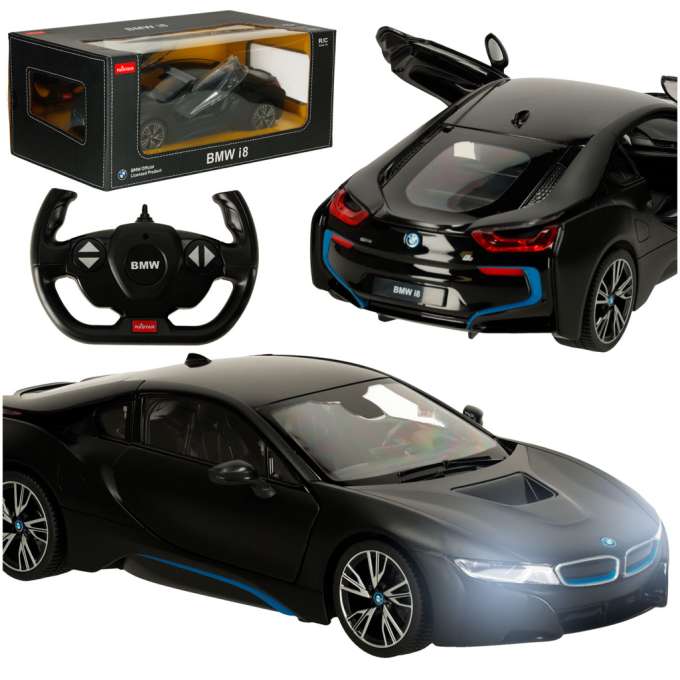 RC car 1:14 BMW i8 opening doors black