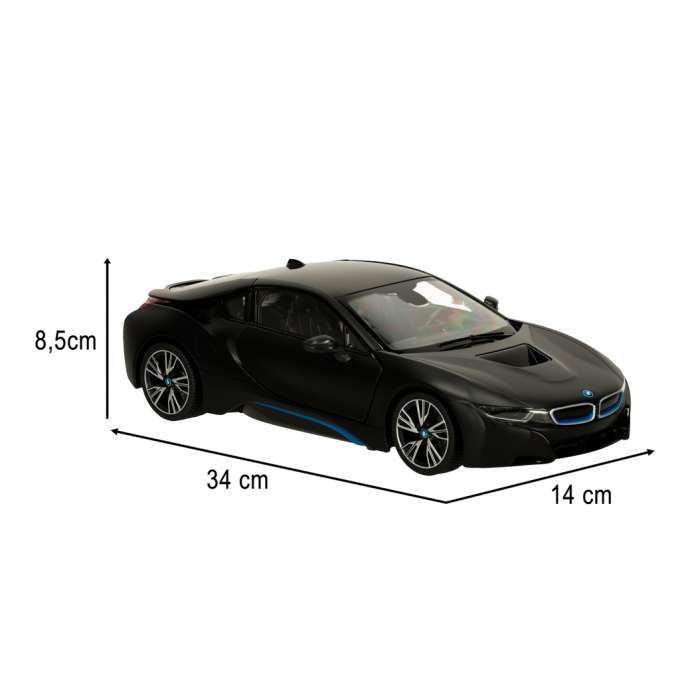 RC car 1:14 BMW i8 opening doors black