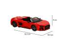 Samochód Rastar 93800 AUDI R8 Spyder 1:14 klocki 1440 el. 10