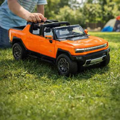 Samochód zdalnie sterowany Rastar 93000 Hummer EV 1:16 pomarańczowy