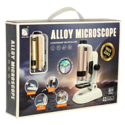 Scientific educational school microscope for children