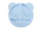 Silicone children's dishes teddy bear light blue 4el 3