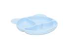 Silicone children's dishes teddy bear light blue 4el 5