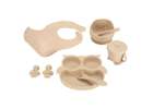 Silicone dishes for children owl beige 9 elements 12
