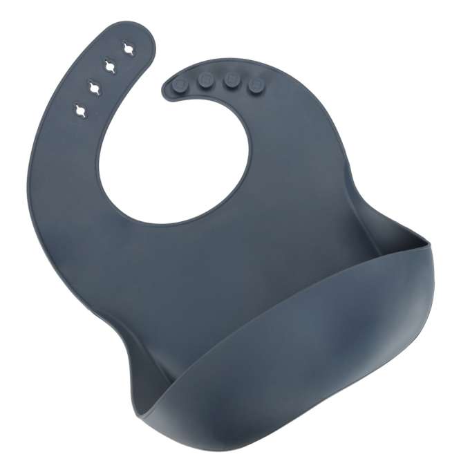 Silicone dishes for children squirrel 9 elements dark blue