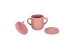 Silicone dishes for children squirrel 9 elements dark pink 7