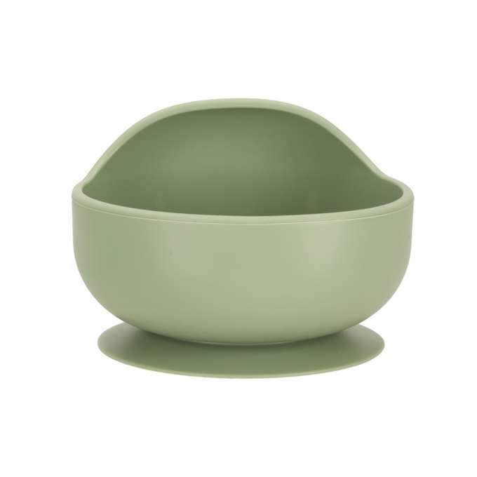 Silicone dishes for kids owl milita green