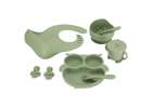 Silicone dishes for kids owl milita green 12