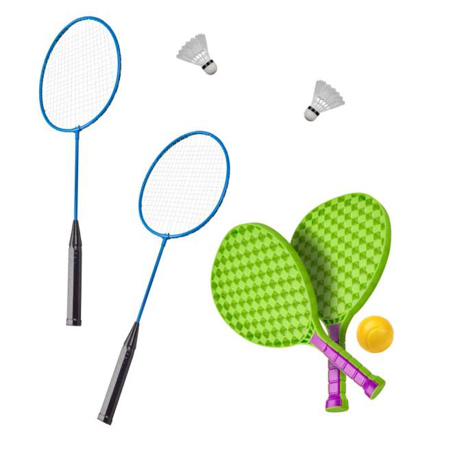 Sports set 5in1 badminton basketball volleyball tennis frisbee